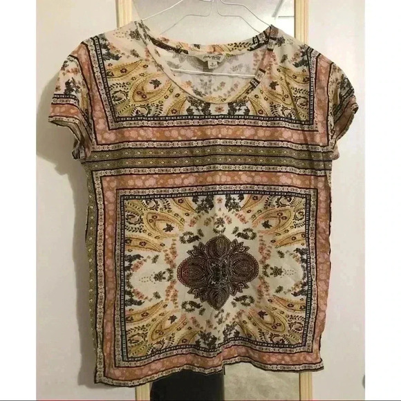 LUCKY BRAND  Mandala Tee Shirt Size Small - Picture 1 of 2